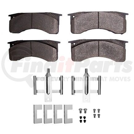 1551-0769-01 by DYNAMIC FRICTION COMPANY - 5000 Advanced Pads - Semi-Metallic and Hardware Kit