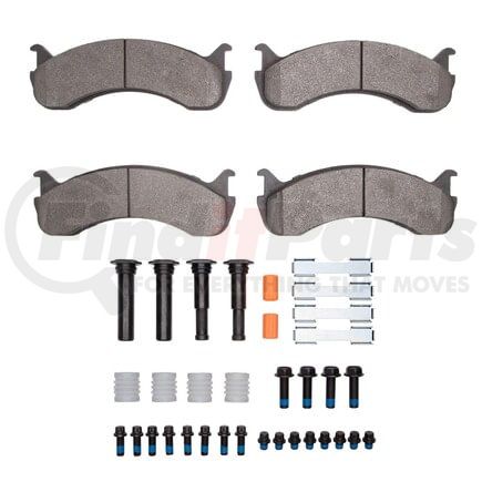 1551-0786-11 by DYNAMIC FRICTION COMPANY - 5000 Advanced Pads - Semi-Metallic and Hardware Kit