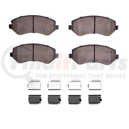 1551-0856-01 by DYNAMIC FRICTION COMPANY - 5000 Advanced Pads - Semi-Metallic and Hardware Kit