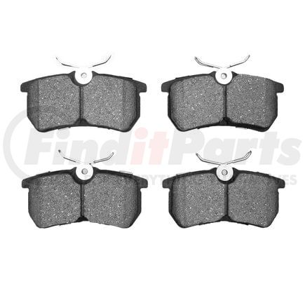 1551-0886-00 by DYNAMIC FRICTION COMPANY - 5000 Advanced Brake Pads - Low Metallic