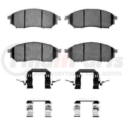 1551-0888-01 by DYNAMIC FRICTION COMPANY - 5000 Advanced Pads - Ceramic and Hardware Kit