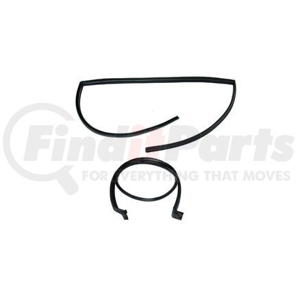 KF3016A by FAIRCHILD - Upper/Lower Passenger Side Door Seal Kit for 1966-77 Ford Bronco, with Molded Ends