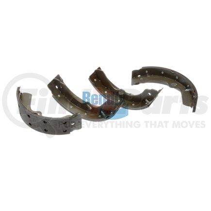 E11706120 by BENDIX - Formula Blue™ HD Riveted Brake Shoes - Front or Rear, 1416-S612 (FMSI), 320 mm x 75 mm Brake Drum Diameter