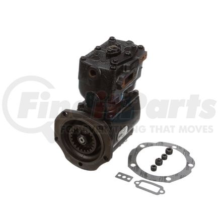 EL16051X by BENDIX - Midland Air Brake Compressor - Remanufactured, 4-Hole Flange Mount, Gear Driven, Water Cooling