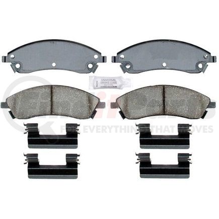 Raybestos ATD1019C Disc Brake Pad Set Brake Parts Inc Raybestos AT Overstock Ceramic Disc Brake Pad Set