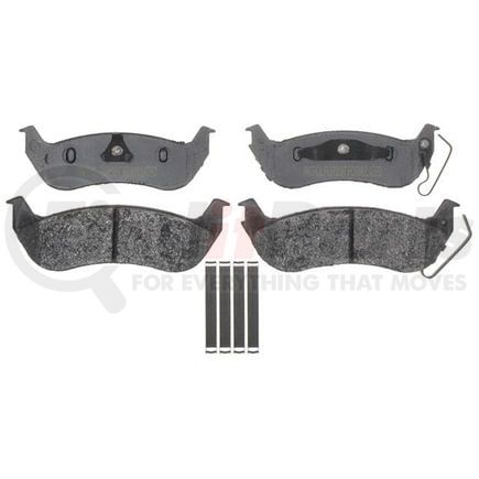 ATD1040AP by RAYBESTOS - Brake Parts Inc Raybestos Police Overstock Metallic Disc Brake Pad Set