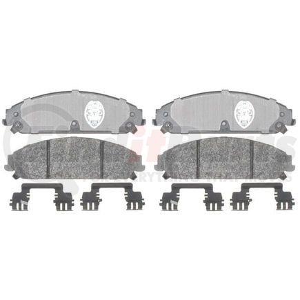 ATD1058P by RAYBESTOS - Brake Parts Inc Raybestos Police Overstock Metallic Disc Brake Pad Set