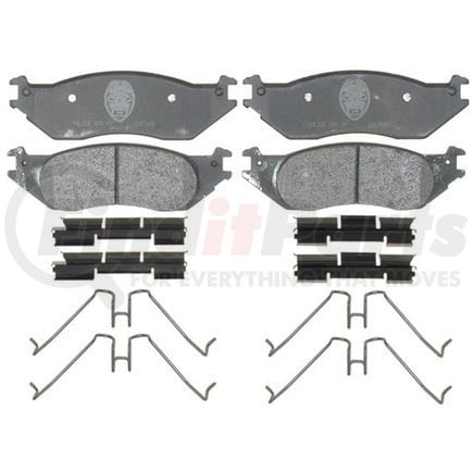 ATD1045SV by RAYBESTOS - Brake Parts Inc Raybestos Police Overstock Metallic Disc Brake Pad Set