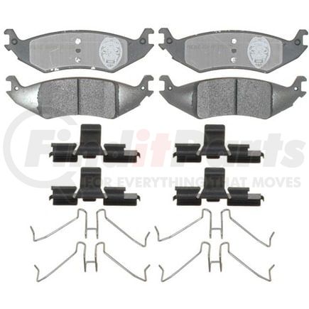 ATD1046SV by RAYBESTOS - Brake Parts Inc Raybestos Police Overstock Metallic Disc Brake Pad Set