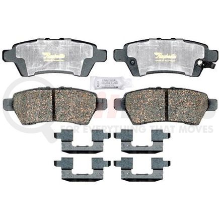 Raybestos ATD1101C Disc Brake Pad Set Brake Parts Inc Raybestos AT Overstock Ceramic Disc Brake Pad Set