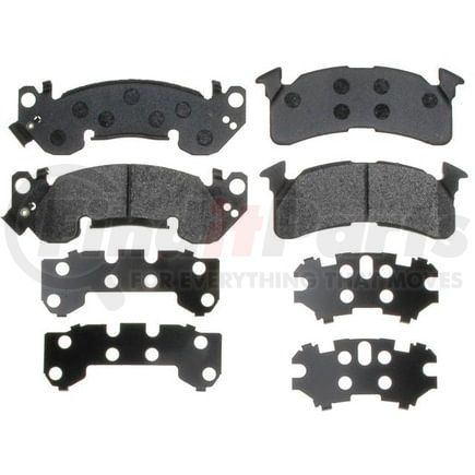 Raybestos ATD153M Disc Brake Pad Set Brake Parts Inc Raybestos AT Overstock Metallic Disc Brake Pad Set