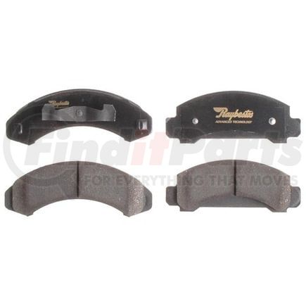 Raybestos ATD249C Disc Brake Pad Set Brake Parts Inc Raybestos AT Overstock Ceramic Disc Brake Pad Set