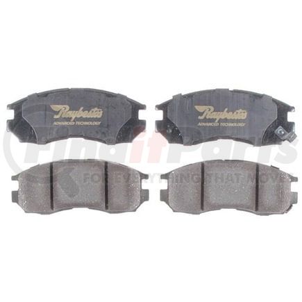 ATD484C by RAYBESTOS - Brake Parts Inc Raybestos AT Overstock Ceramic Disc Brake Pad Set