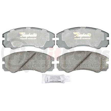 Raybestos ATD579C Disc Brake Pad Set Brake Parts Inc Raybestos AT Overstock Ceramic Disc Brake Pad Set