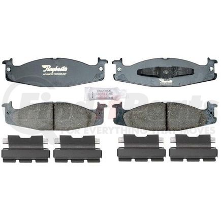 Raybestos ATD632C Disc Brake Pad Set Brake Parts Inc Raybestos AT Overstock Ceramic Disc Brake Pad Set
