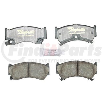 Raybestos ATD668C Disc Brake Pad Set Brake Parts Inc Raybestos AT Overstock Ceramic Disc Brake Pad Set