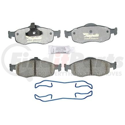 ATD648C by RAYBESTOS - Brake Parts Inc Raybestos AT Overstock Ceramic Disc Brake Pad Set