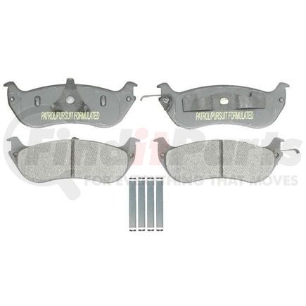 Raybestos ATD674P Disc Brake Pad Set Brake Parts Inc Raybestos Police Overstock Metallic Disc Brake Pad Set