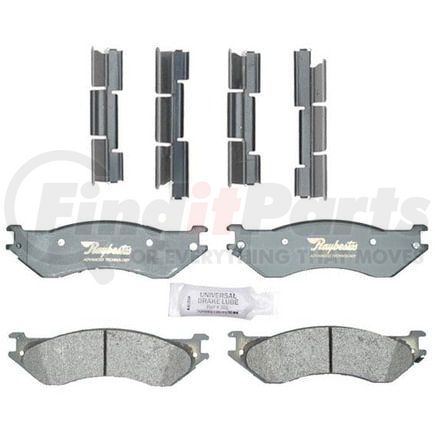 ATD702AM by RAYBESTOS - Brake Parts Inc Raybestos AT Overstock Metallic Disc Brake Pad Set