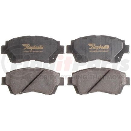 ATD697C by RAYBESTOS - Brake Parts Inc Raybestos AT Overstock Ceramic Disc Brake Pad Set