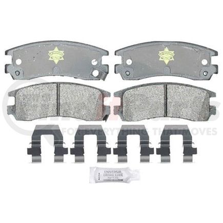 ATD698P by RAYBESTOS - Brake Parts Inc Raybestos Police Overstock Metallic Disc Brake Pad Set