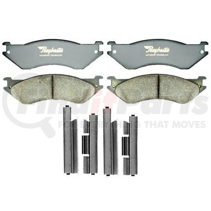 ATD758C by RAYBESTOS - Brake Parts Inc Raybestos AT Overstock Ceramic Disc Brake Pad Set