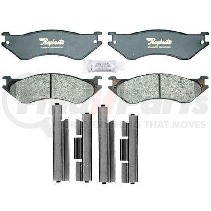 Raybestos ATD758M Disc Brake Pad Set Brake Parts Inc Raybestos AT Overstock Metallic Disc Brake Pad Set