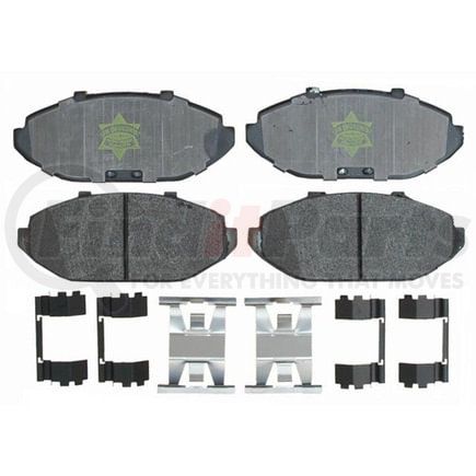 ATD748P by RAYBESTOS - Brake Parts Inc Raybestos Police Overstock Metallic Disc Brake Pad Set