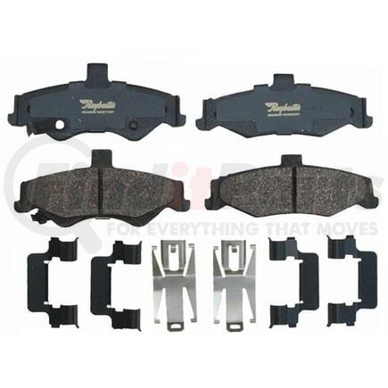 Raybestos ATD750C Disc Brake Pad Set Brake Parts Inc Raybestos AT Overstock Ceramic Disc Brake Pad Set