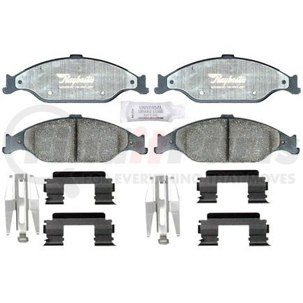 Raybestos ATD804C Disc Brake Pad Set Brake Parts Inc Raybestos AT Overstock Ceramic Disc Brake Pad Set