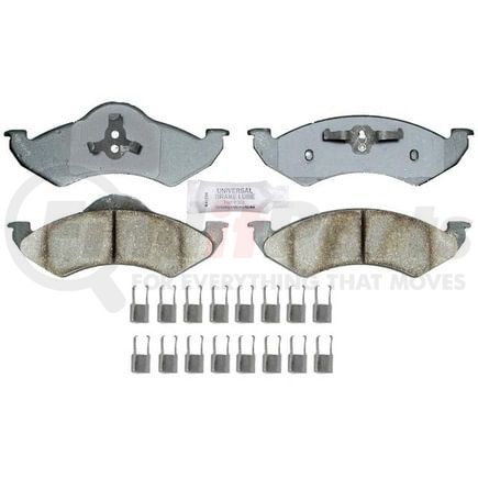 ATD820C by RAYBESTOS - Brake Parts Inc Raybestos AT Overstock Ceramic Disc Brake Pad Set