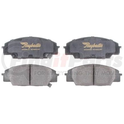 Raybestos ATD829C Disc Brake Pad Set Brake Parts Inc Raybestos AT Overstock Ceramic Disc Brake Pad Set