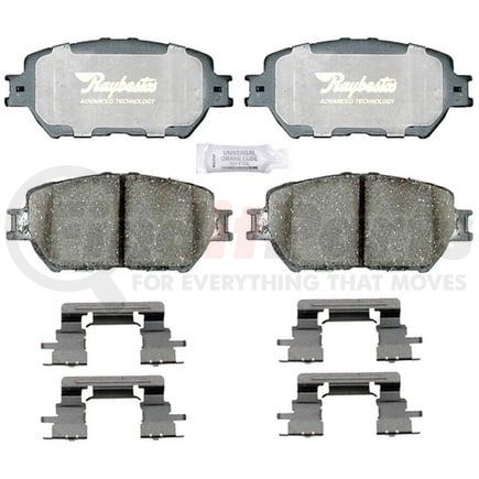 ATD908C by RAYBESTOS - Brake Parts Inc Raybestos AT Overstock Ceramic Disc Brake Pad Set