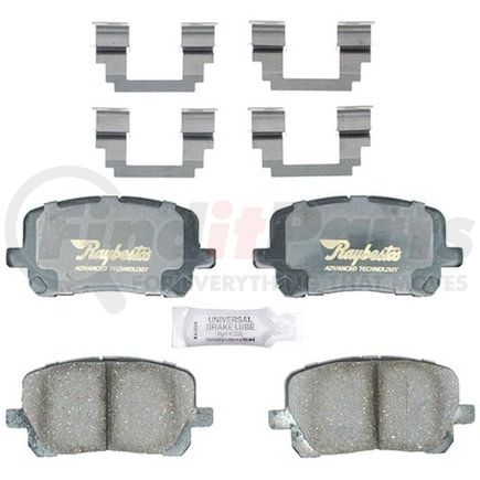 Raybestos ATD923C Disc Brake Pad Set Brake Parts Inc Raybestos AT Overstock Ceramic Disc Brake Pad Set
