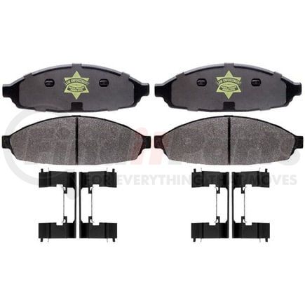 ATD931P by RAYBESTOS - Brake Parts Inc Raybestos Police Overstock Metallic Disc Brake Pad Set