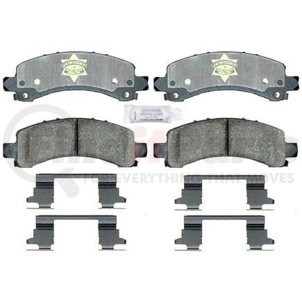 ATD974AP by RAYBESTOS - Brake Parts Inc Raybestos Police Overstock Ceramic Disc Brake Pad Set