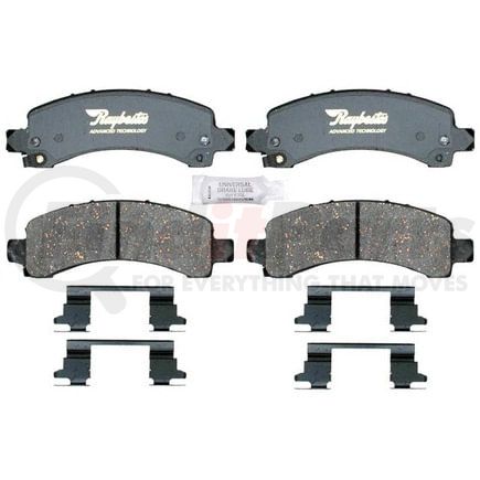 ATD974C by RAYBESTOS - Brake Parts Inc Raybestos AT Overstock Ceramic Disc Brake Pad Set