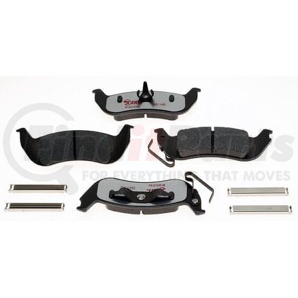 EHT1040AH by RAYBESTOS - Raybestos Element3 Hybrid Brake Pad Set