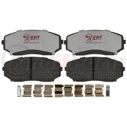 EHT1258AH by RAYBESTOS - Raybestos Element3 Hybrid Brake Pad Set