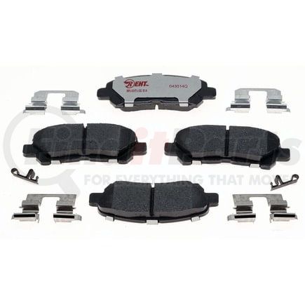 EHT1325H by RAYBESTOS - Raybestos Element3 Hybrid Brake Pad Set