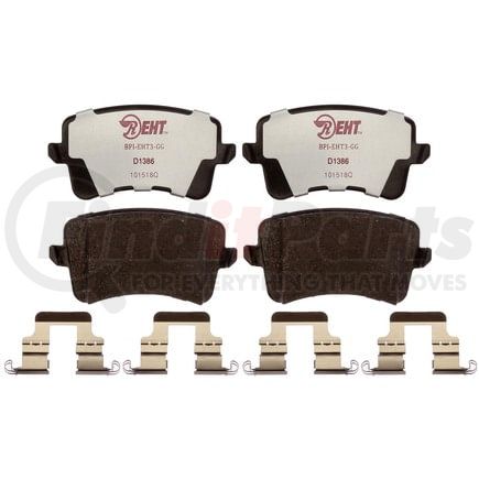 EHT1386H by RAYBESTOS - Raybestos Element3 Hybrid Brake Pad Set