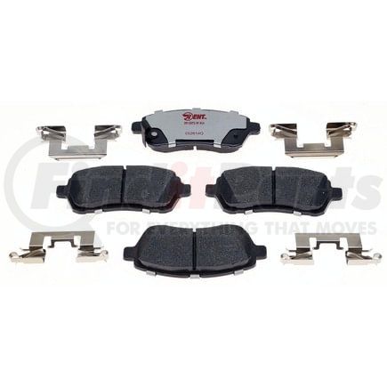 EHT1454AH by RAYBESTOS - Raybestos Element3 Hybrid Brake Pad Set