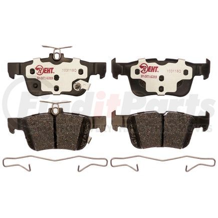 EHT1665H by RAYBESTOS - Raybestos Element3 Hybrid Brake Pad Set