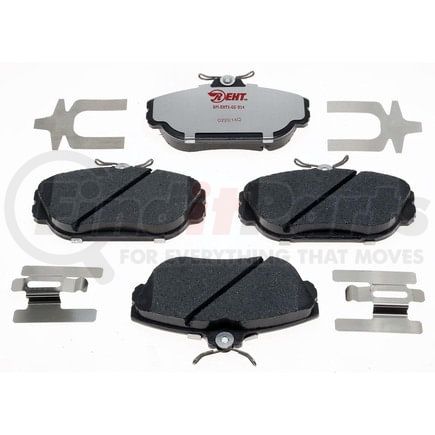 EHT601H by RAYBESTOS - Raybestos Element3 Hybrid Brake Pad Set