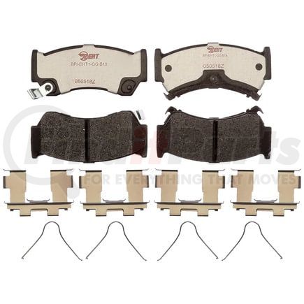 EHT668H by RAYBESTOS - Raybestos Element3 Hybrid Brake Pad Set