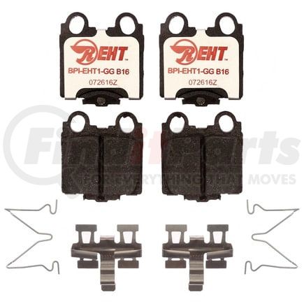 EHT771H by RAYBESTOS - Raybestos Element3 Hybrid Brake Pad Set