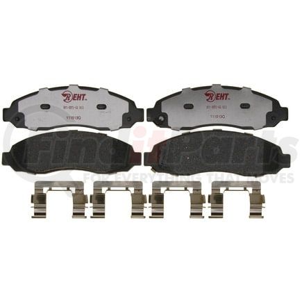 EHT962H by RAYBESTOS - Raybestos Element3 Hybrid Brake Pad Set