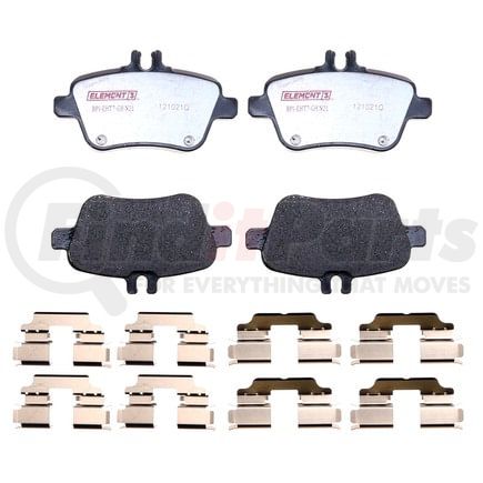 EHT1646H by RAYBESTOS - Raybestos Element3 Hybrid Brake Pad Set