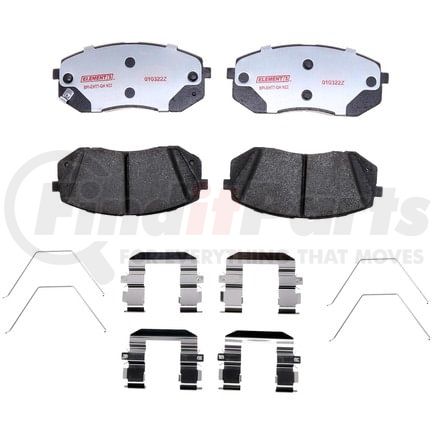 EHT1855AH by RAYBESTOS - Raybestos Element3 Hybrid Brake Pad Set