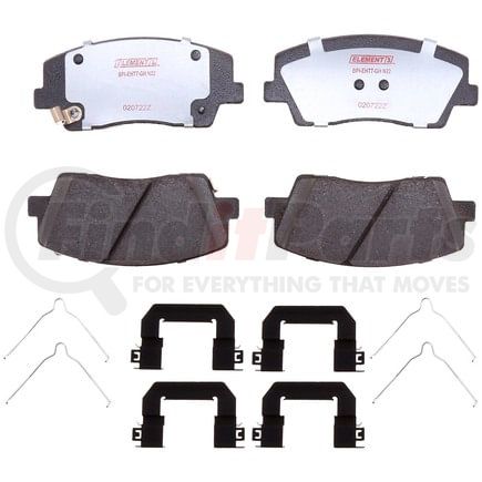 EHT2117H by RAYBESTOS - Raybestos Element3 Hybrid Brake Pad Set